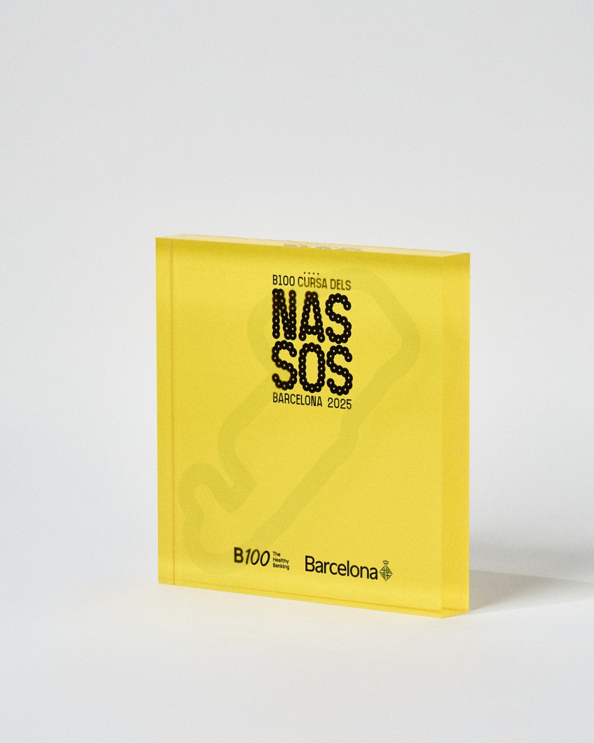 Personalized acrylic award VITRA MAXI Plaque format Sustain Awards