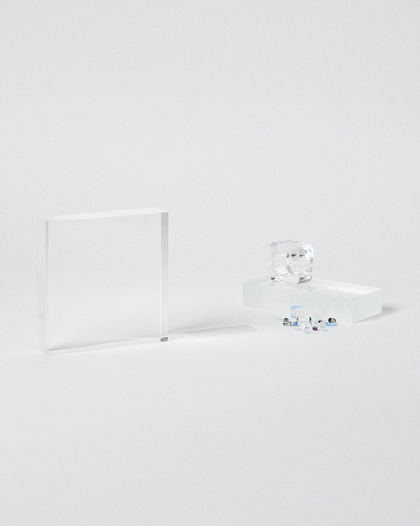 Trofeo de metacrilato formato Placa VITRA MINI para personalizar Sustain Awards