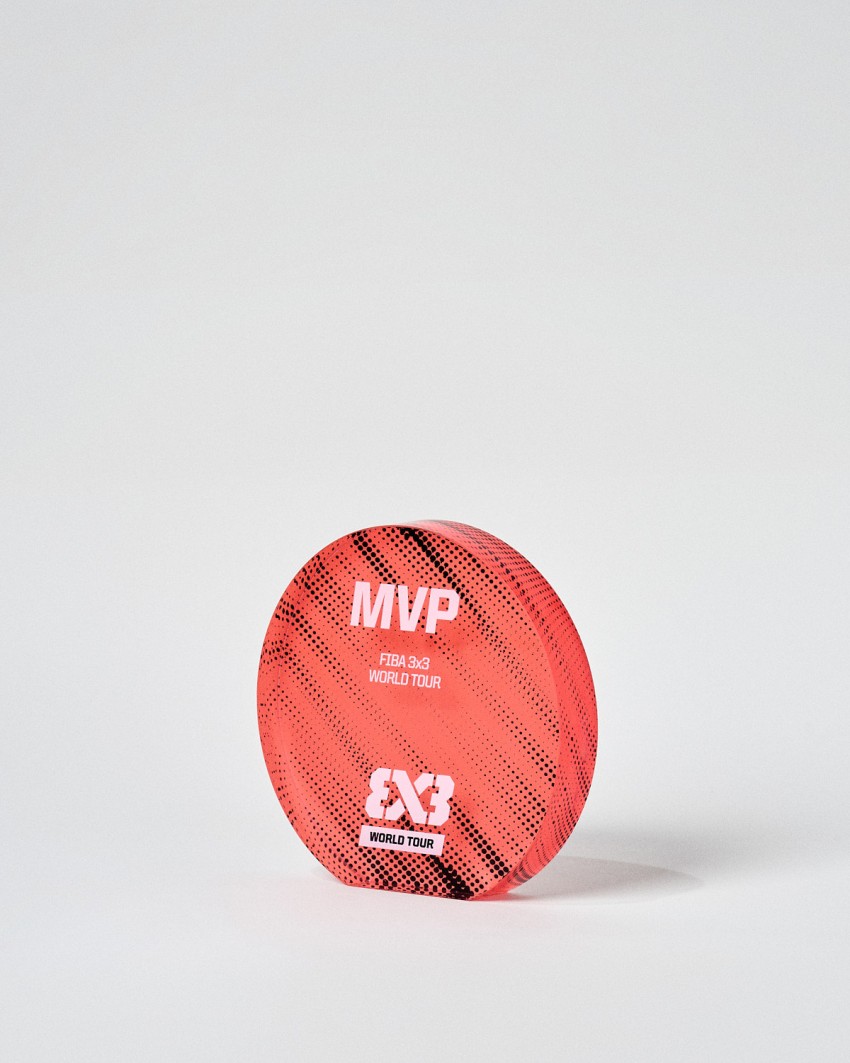 Personalized acrylic award VITRA SOL circular Plaque format Sustain Awards