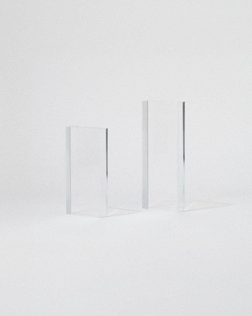 Tótems de metacrilato VITRA L rectangular para personalizar