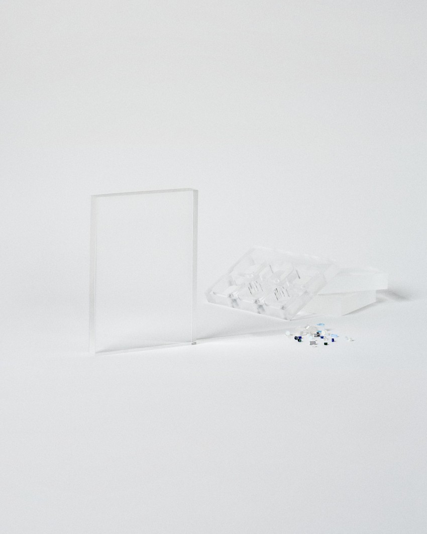 Acrylic plaque rectangular VITRA CUSTOM A5 format to personalize