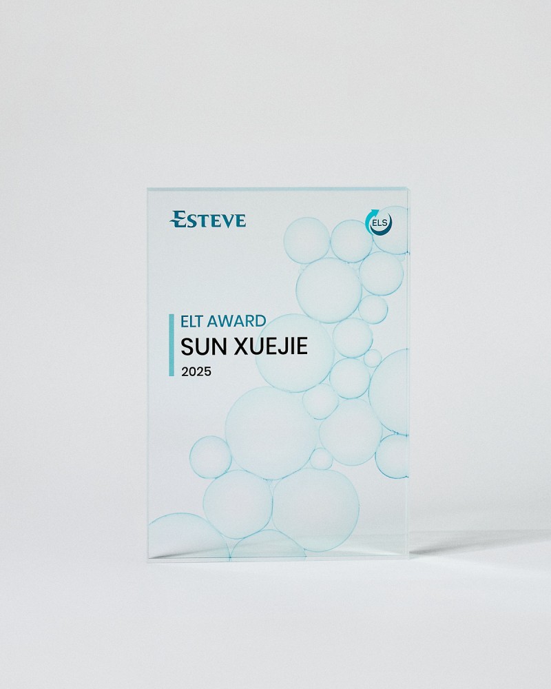 Personalized acrylic award VITRA CUSTOM A5 rectangular Plaque format Sustain Awards