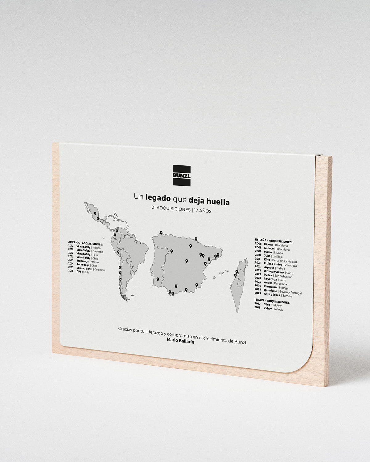 Retirement plaque example