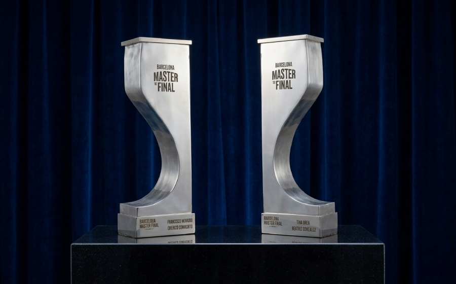 Iconic padel trophy of the World Padel Tour Master Final