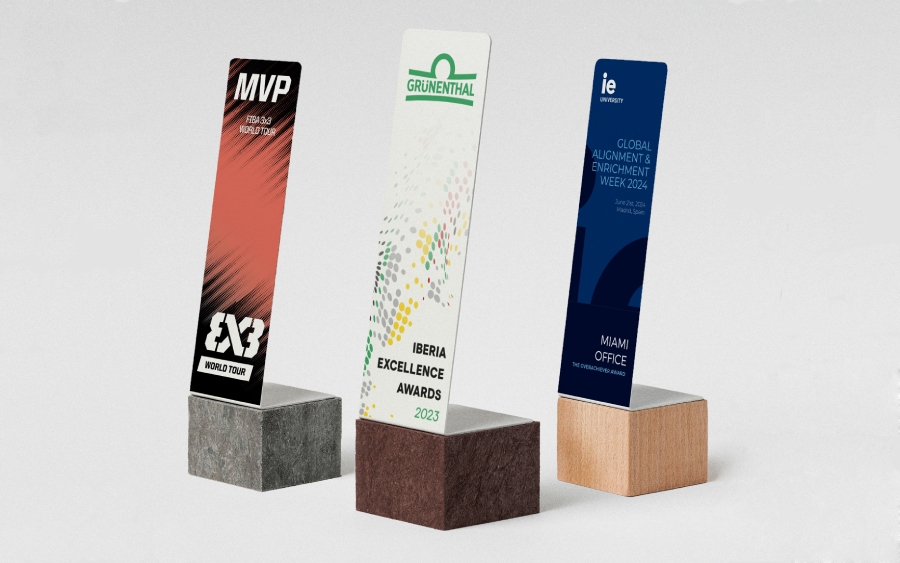 Trophies for specialist industry awards Sustain Awards